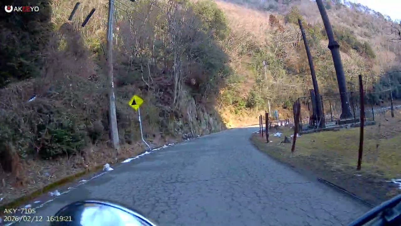 [モトブログ]丹波篠山⇒三田　雪道