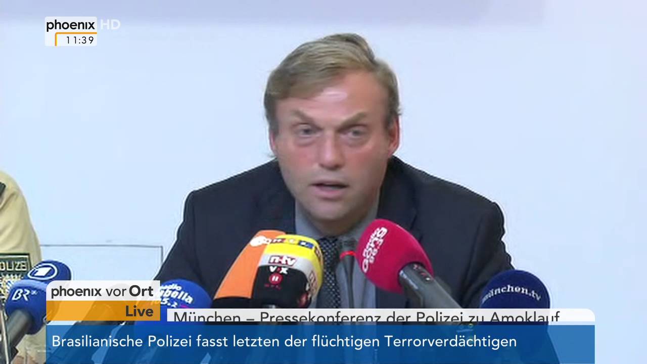 Amoklauf in München: Pressekonferenz der Polizei und des LKA am 25.07.2016