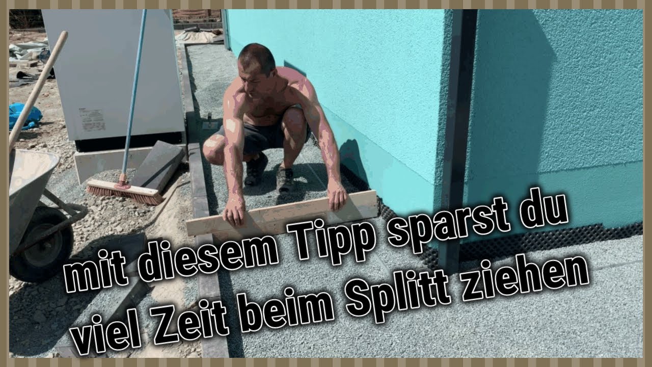 Tipps und Tricks f&uuml;r Schotter Verdichten und Splitt ziehen