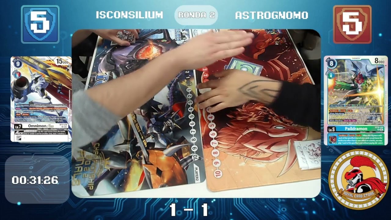 Omnimon ACE vs Imperialdramon/Magnamon X | Royal Cards Store |  EX07 - Torneo 08-10