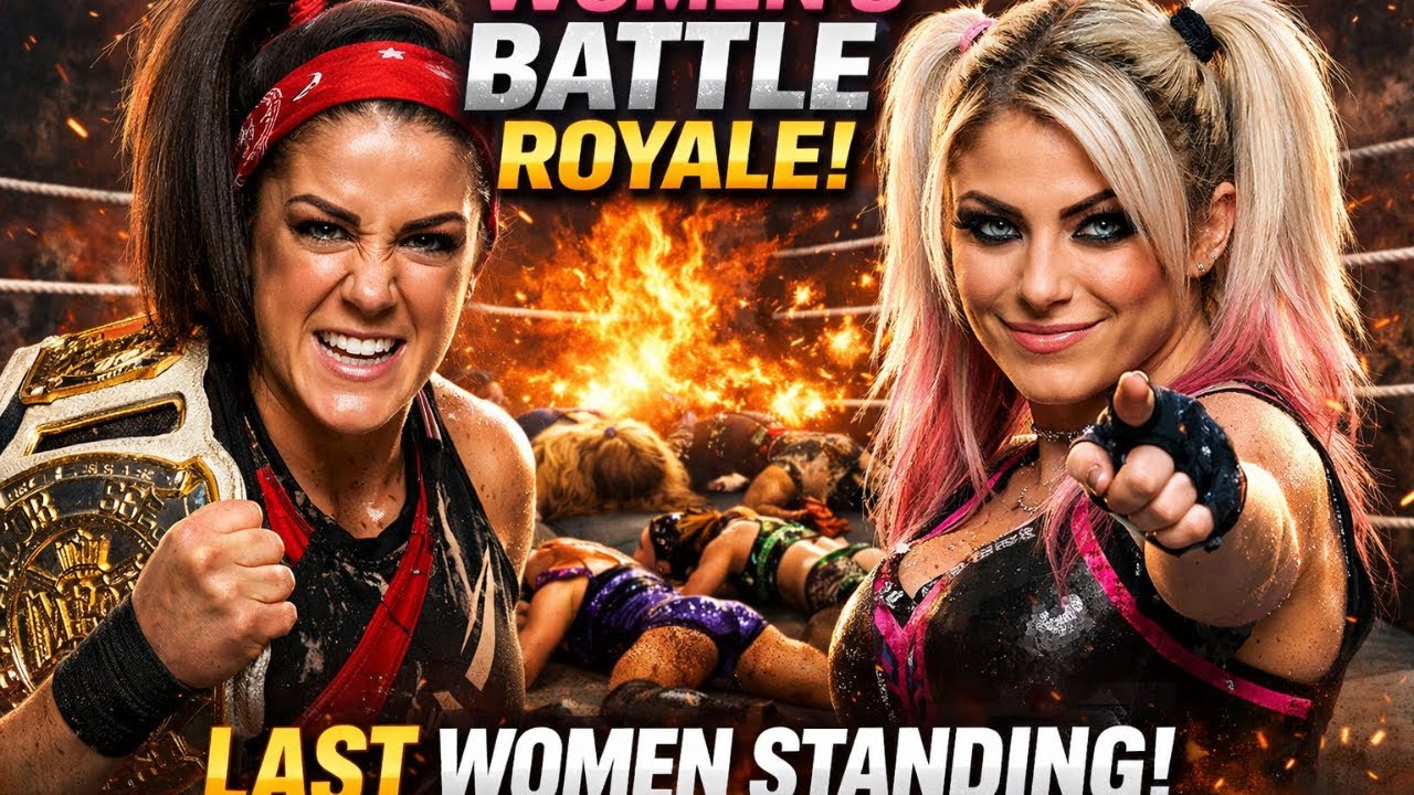 LAST WOMEN STANDING! Bayley vs Alexa Bliss – Women’s Battle Royale Chaos #wwe