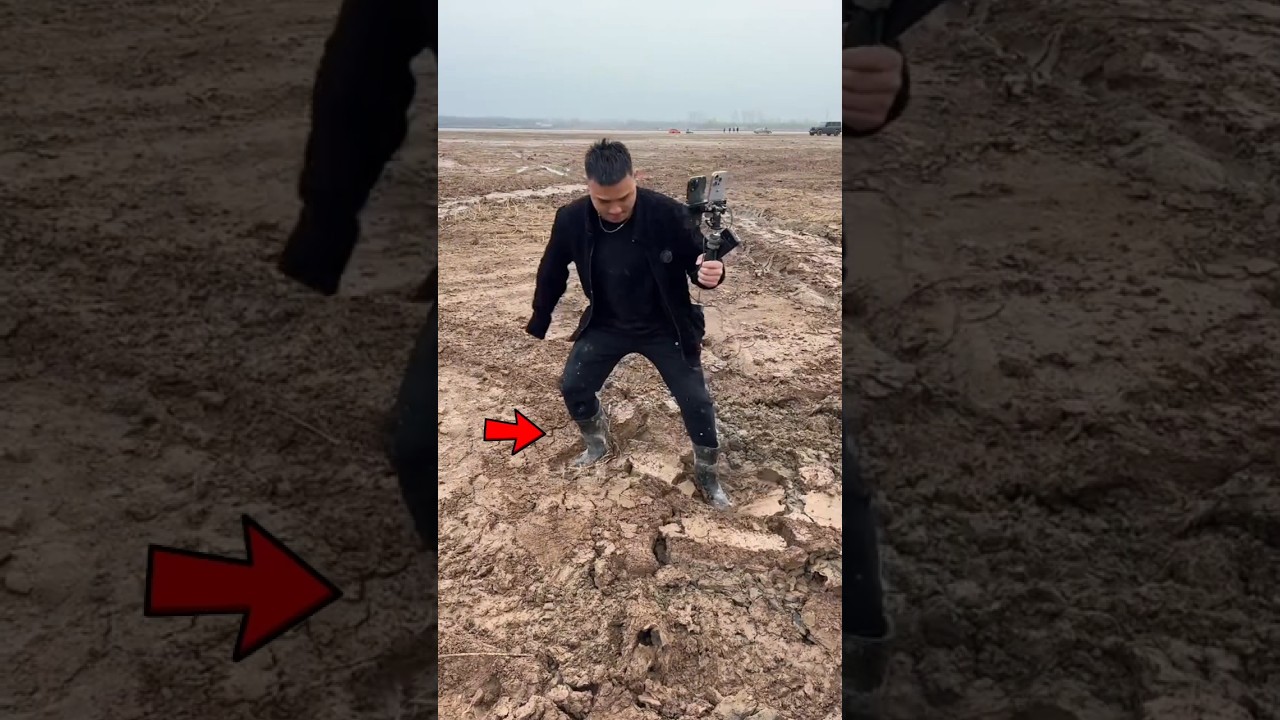Boy Stuck in Quicksand&hellip; Dad Saves Him Just in Time #shorts