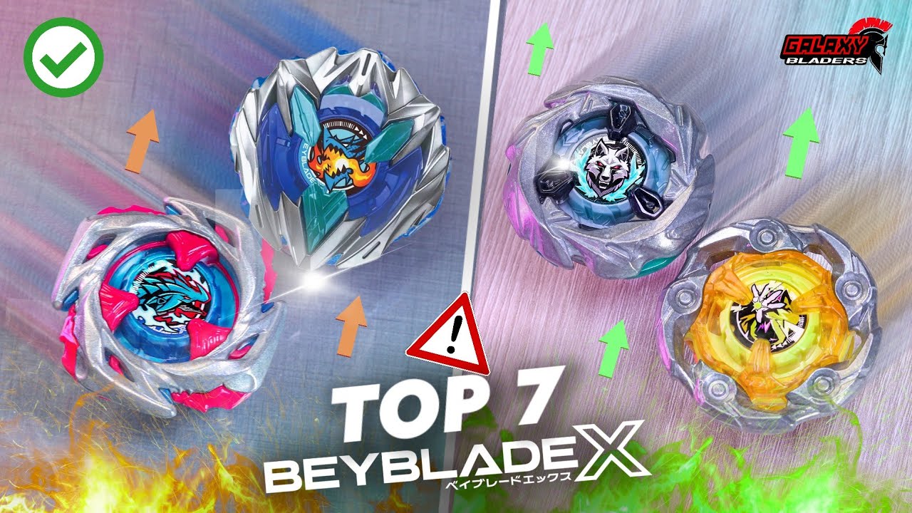 🔹️TOP 7: Blades MÁS PODEROSAS y UTILIZADAS en TORNEOS de BEYBLADE X...