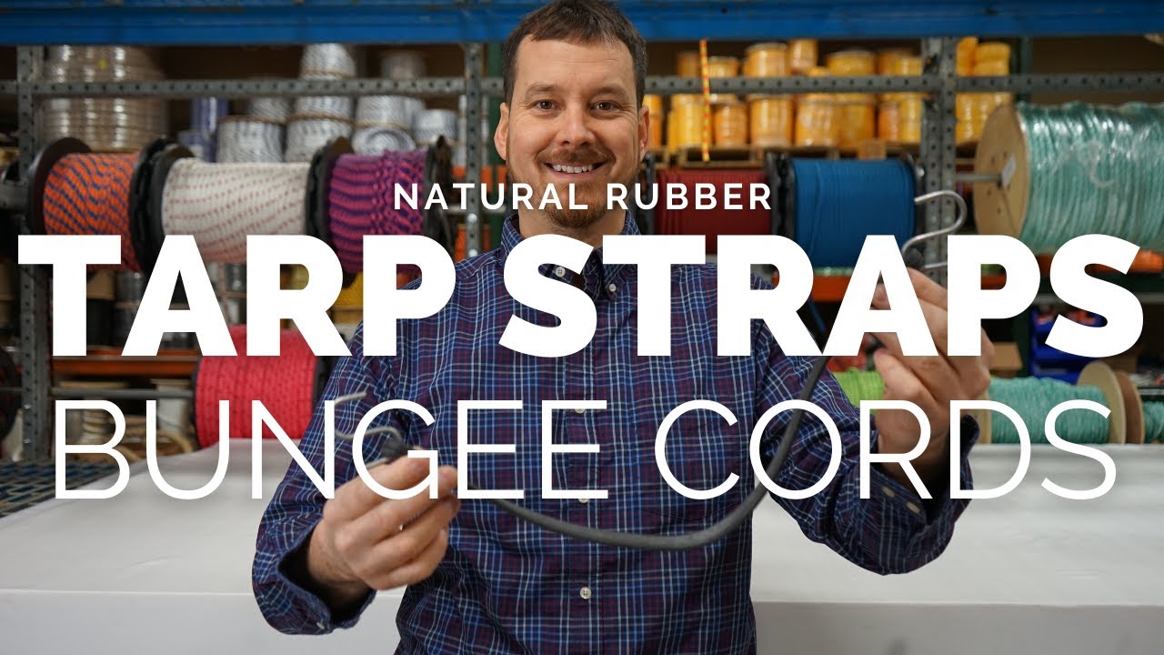 Natural Rubber Tarp Straps | Bungee Cords