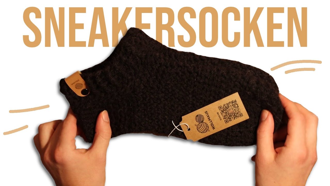Wie du Sneakersocken super Einfach selber h&auml;kelst! DIY Socke