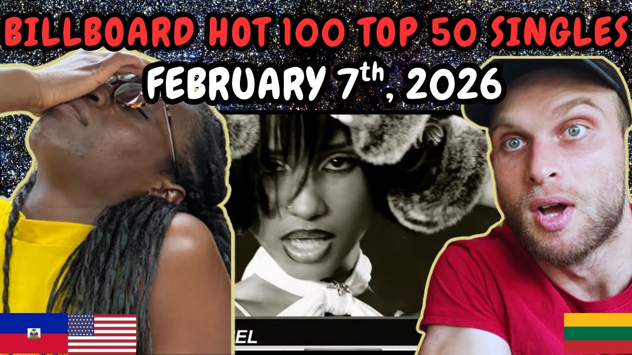 РЕАКЦИЯ НА НОВОСТИ: Топ-50 синглов Billboard Hot 100™ на этой неделе (7 февраля 2026 г.)
