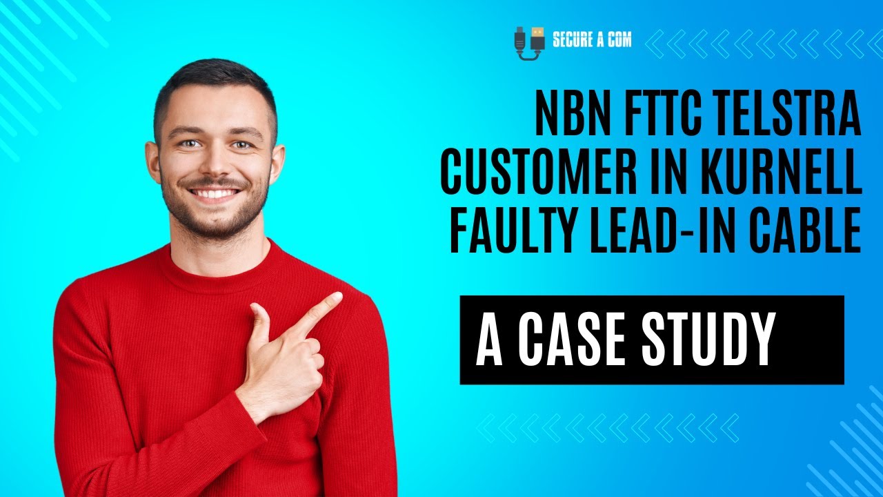 Telstra NBN FTTN Service Not Working To Box On Wall Customer Cabling Testing Pertfect
