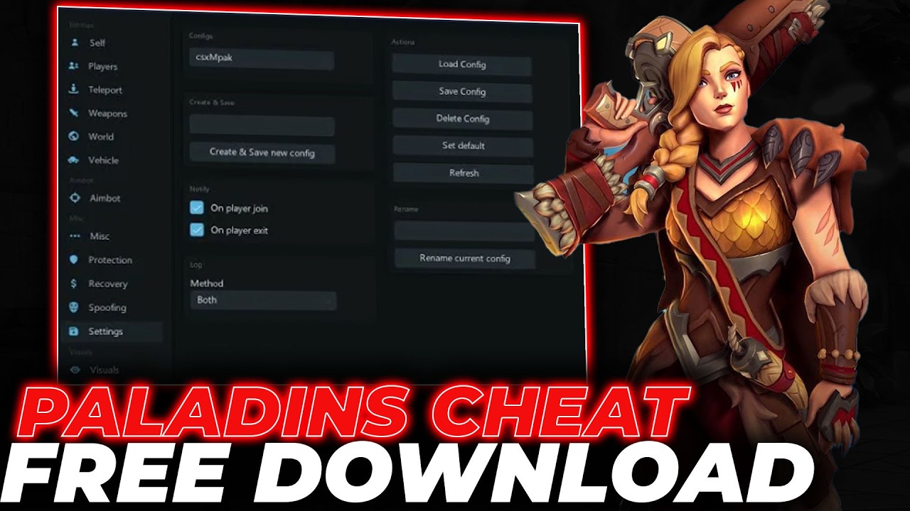 Paladins Hack Menu [2026] | NEW Paladins Cheat [FREE] | BEST Paladins Hacks [Aimbot & ESP]