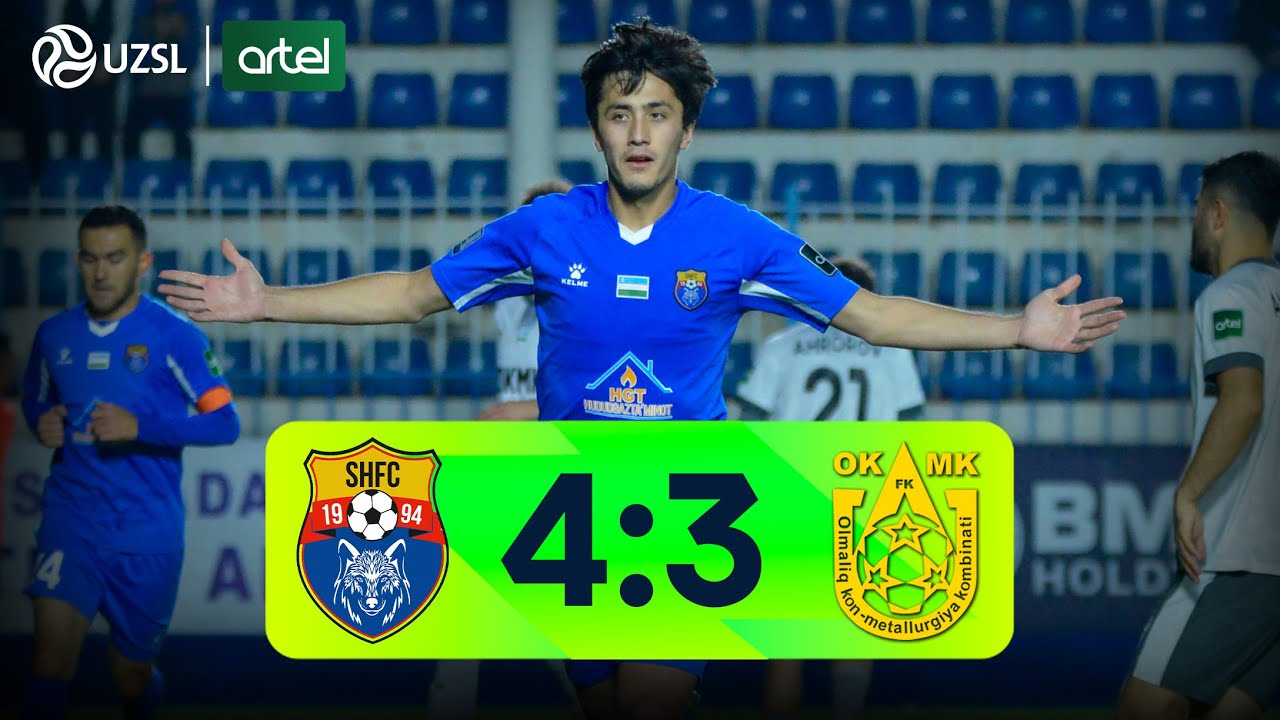 Superliga 27-tur. Sho&lsquo;rtan - OKMK bahsida kiritilgan gollar va xavfli vaziyatlar (Highlights)