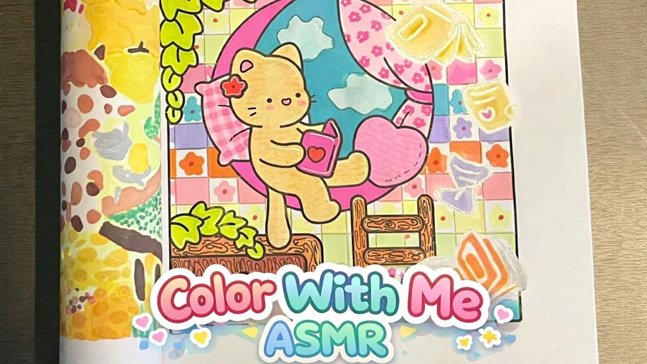 Color With Me ASMR | Little Friends🍃🧡