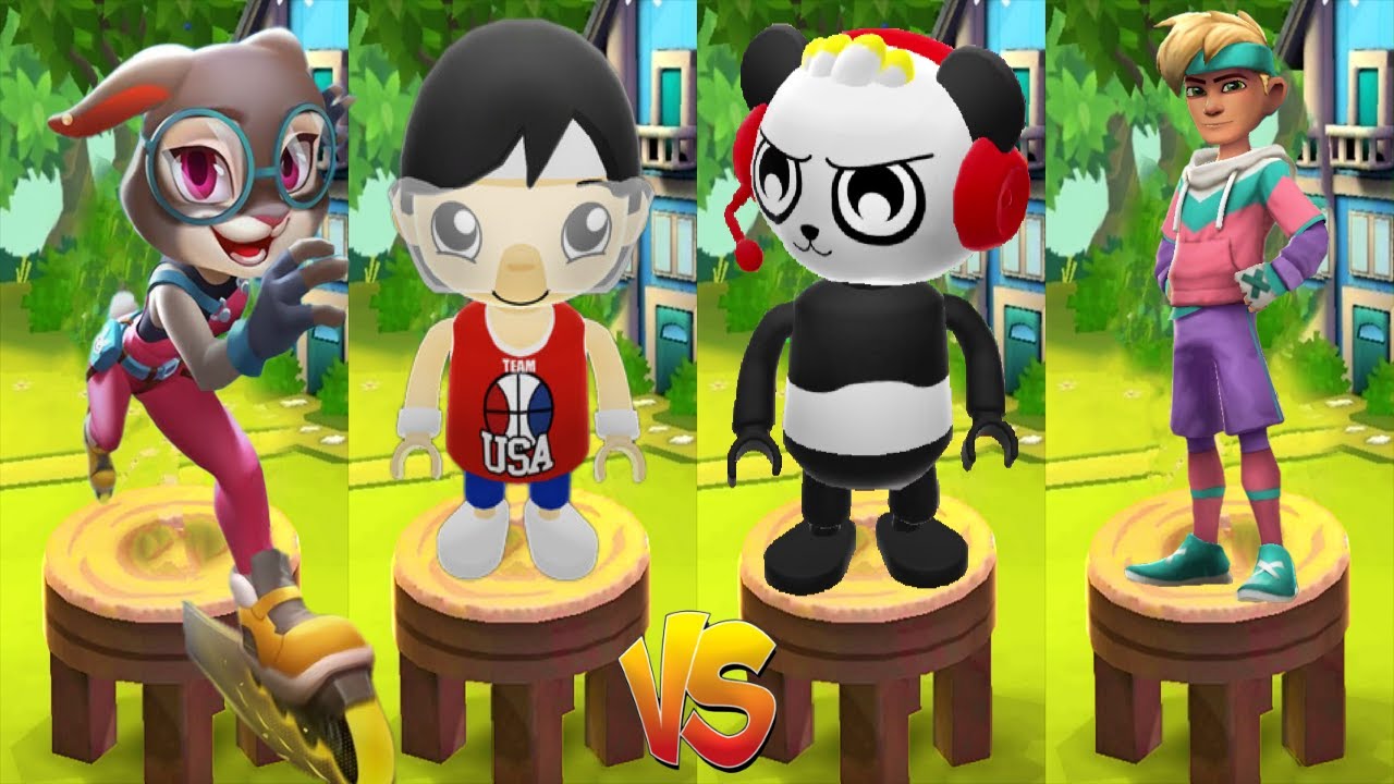 Tag with Usa Ryan vs MetroLand vs Runner Heroes - Run GamePlay