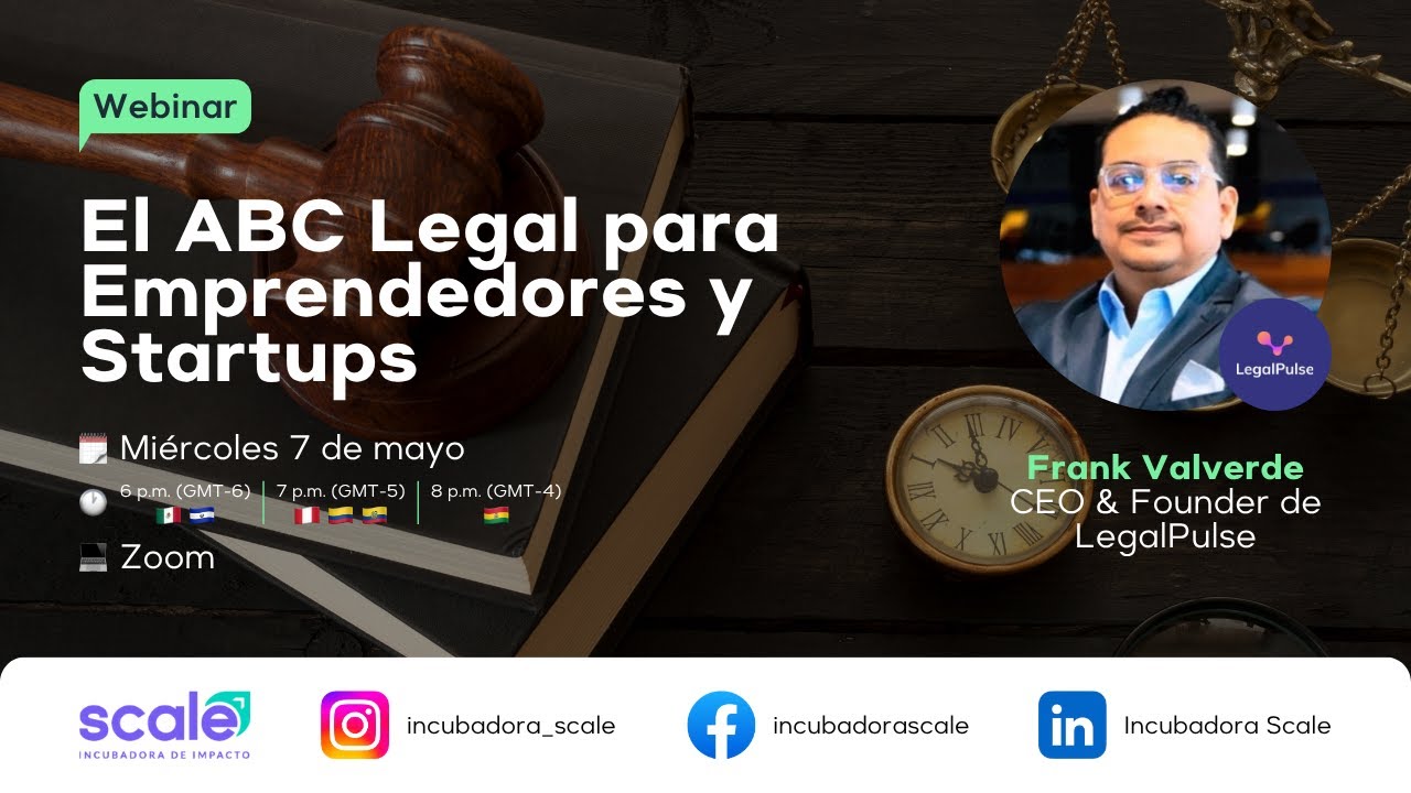 Webinar: El ABC Legal para Emprendedores y Startups