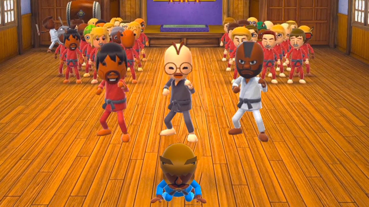 Wii Party U   Dojo Domination Minigames T Rex Player | Gamepartyhub