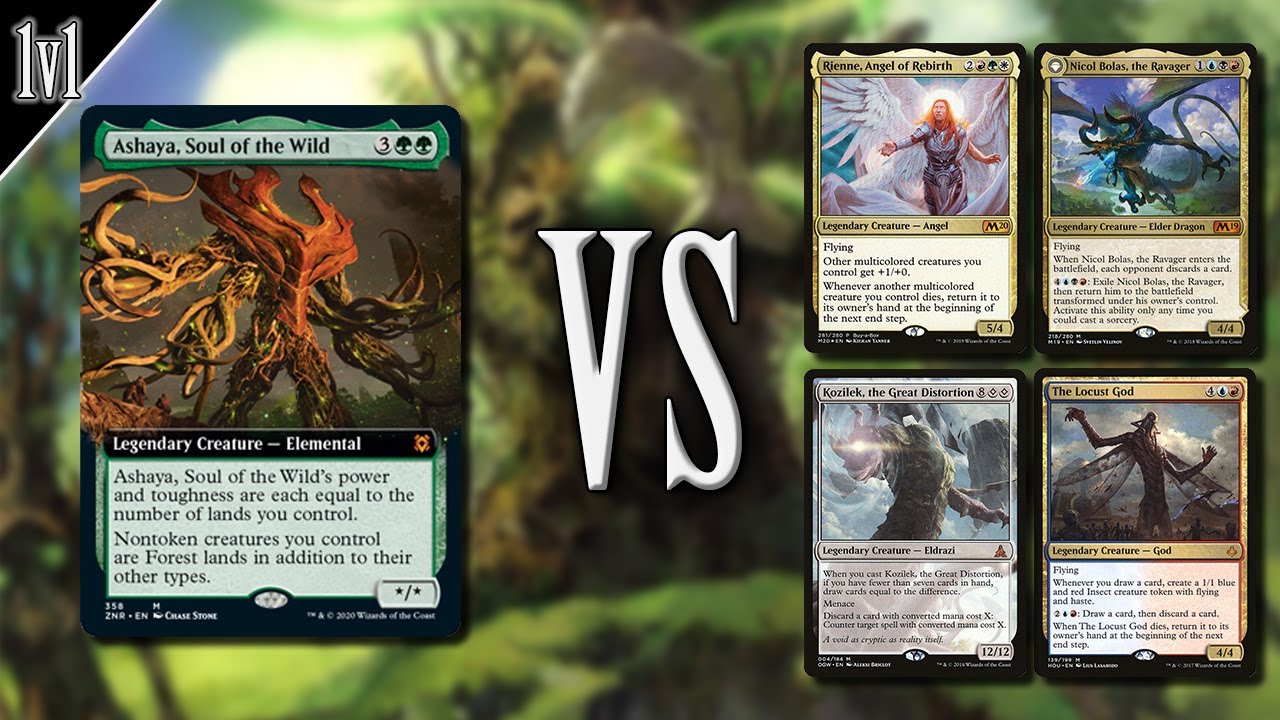 REUPLOAD Ashaya Soul of the Wild Commander / EDH gameplay | eedi H tribalkai