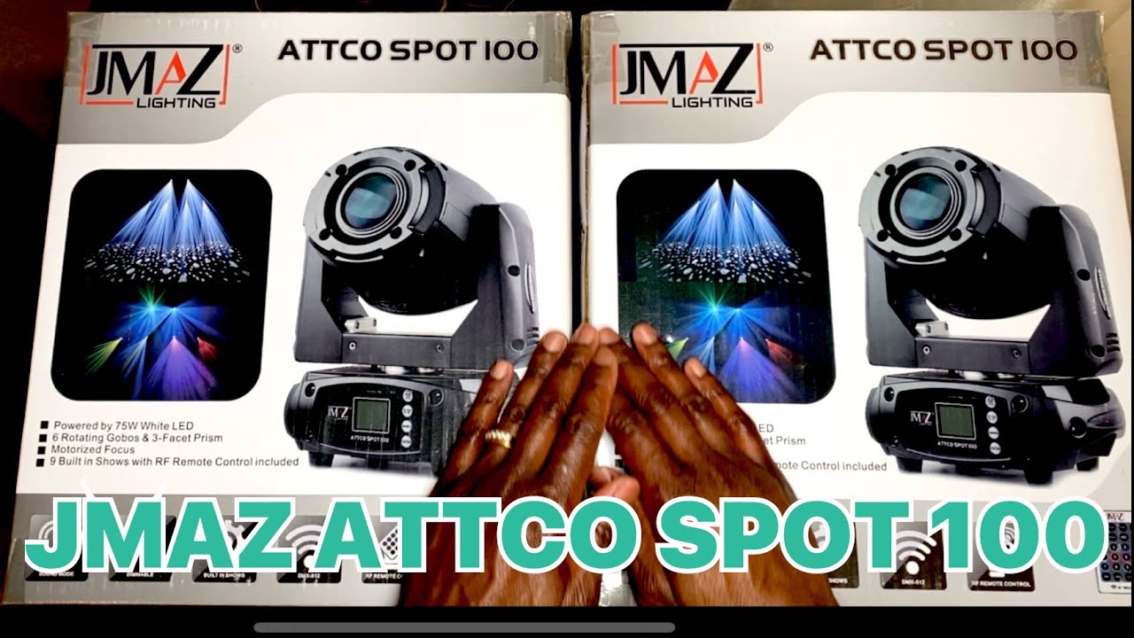 Unboxing My JMAZ ATTCO Spot 100 Awesome Moving Head Light