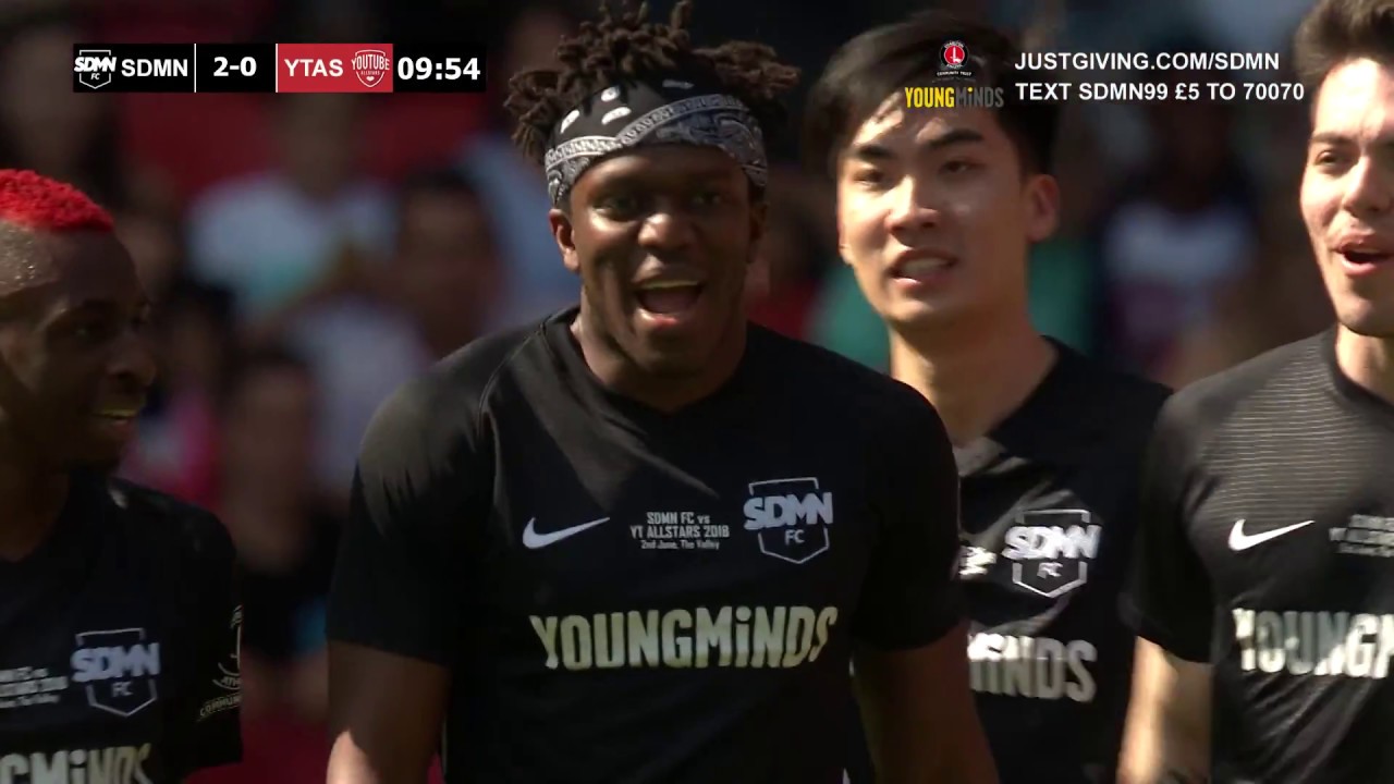 SIDEMEN FC против YOUTUBE ALLSTARS 2018 (Голы и лучшие моменты)