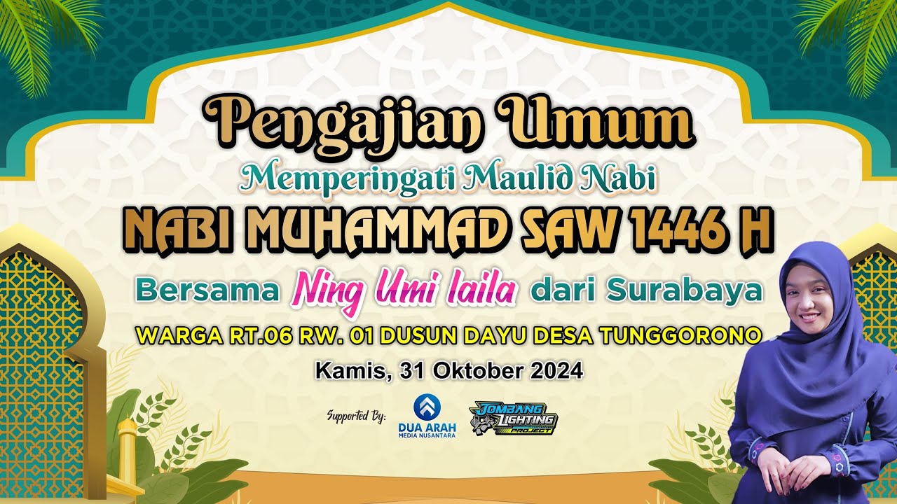 Pengajian Umum Bersama Ning Umi laila dari Surabaya | WARGA RT.06 RW. 01 DUSUN DAYU DESA TUNGGORONO