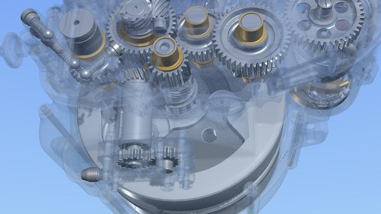 Harley-Davidson Side Valve/Flathead Engine internals in Motion