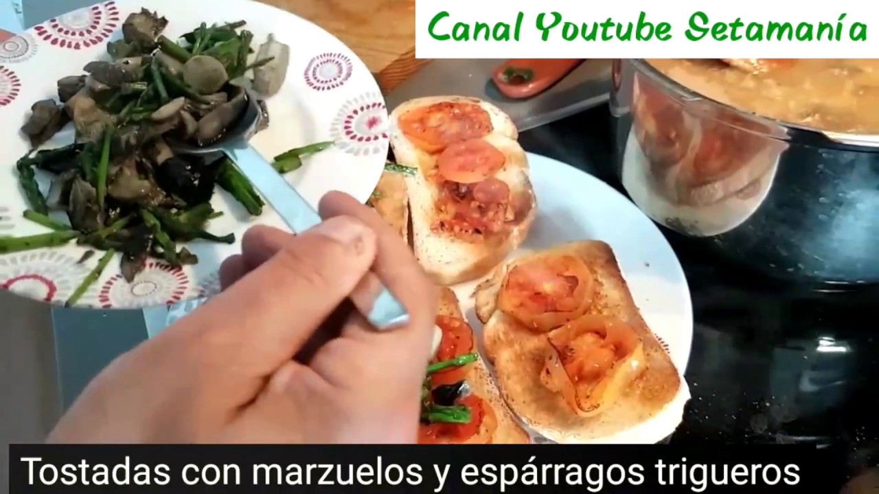 Recetas con setas 2025 . Tostada de Hygrophorus marzuolus. ✌️  Marzuelos. Setamania Aula