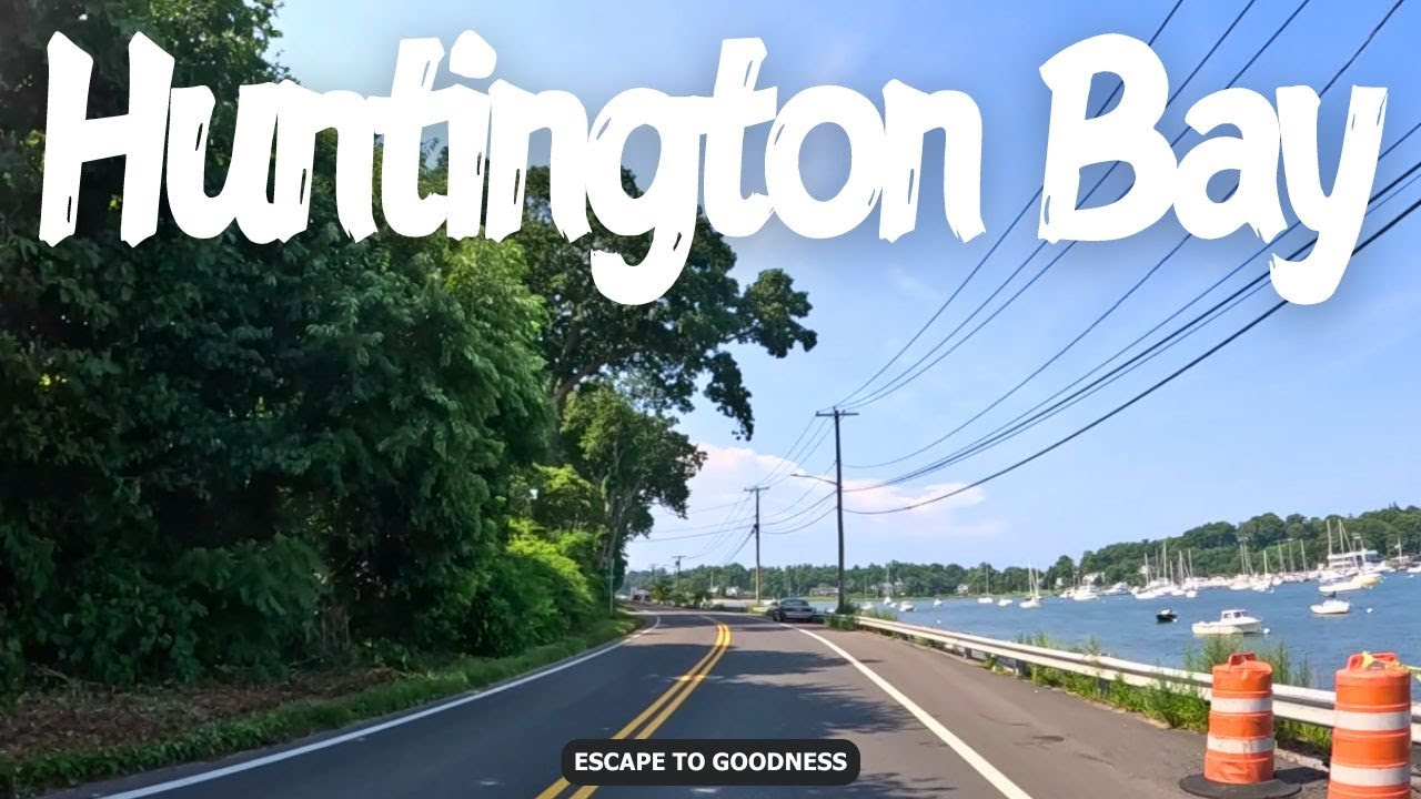 Huntington Bay 4K - Scenic Drive Through - Long Island New York