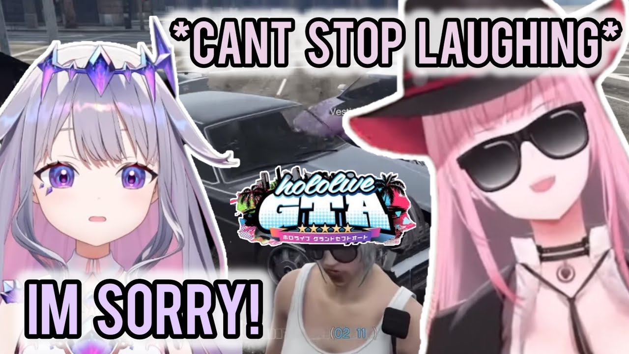 Calli can’t stop LAUGHING when Biboo showed up at the PERFECT TIMING [HoloGTA] | Hololive