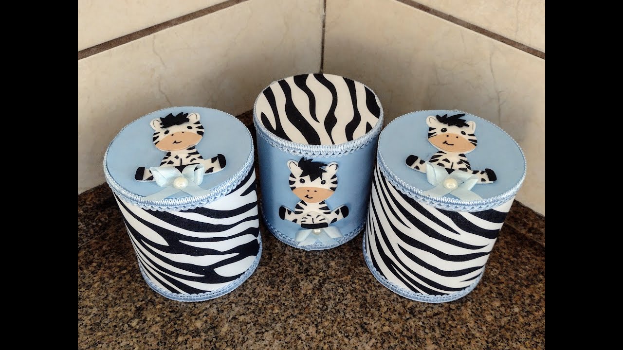 potes decorados para quarto de bebê