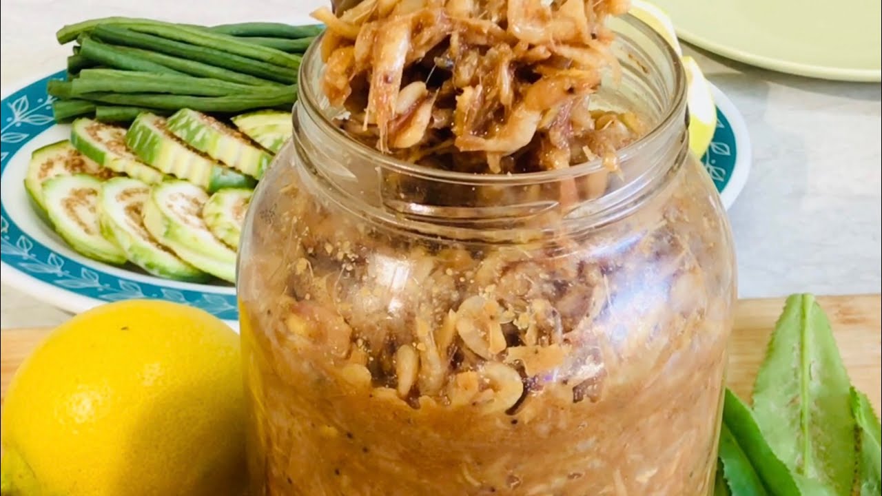 204 Khmer food How to marinate small shrimpវិធីធ្វើផ្អកកំពិសឈ្ងុយឆ្ងាញ់