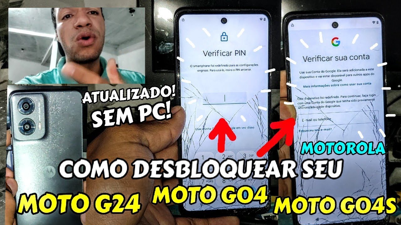 COMO DESBLOQUEAR GRÁTIS SEM PC O SEU CELULAR MOTOROLA MOTO G24, MOTO G04, MOTO G04S ATUALIZADO!