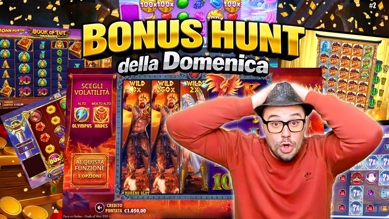 MORENO SLOT ONLINE  - il BONUS HUNT della Domenica 🎰 fino a BET MAX 🤑 #2