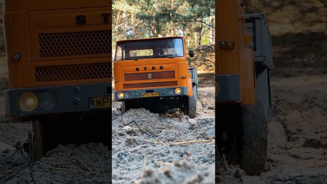 Polski RC Star 244 4x4 | Jazda po poligonie | Model 1:10