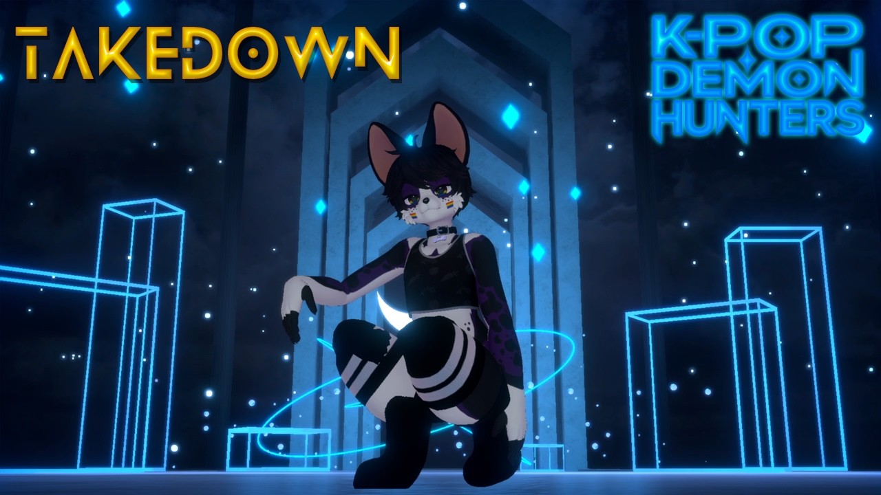 Takedown Huntr/x song KPop Demon Hunters | VRChat MMD