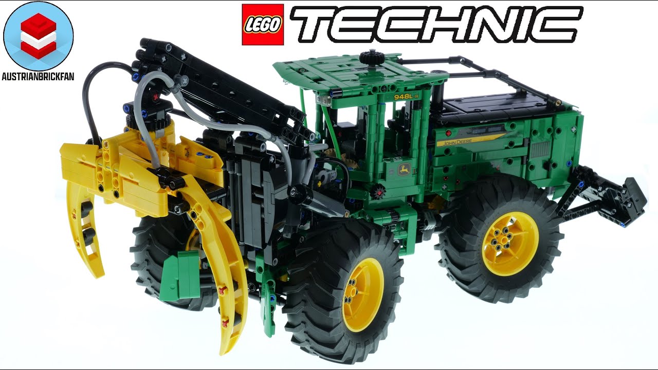 LEGO Technic 42157 Трелевочный трактор John Deere 948L II — обзор LEGO Speed ​​Build