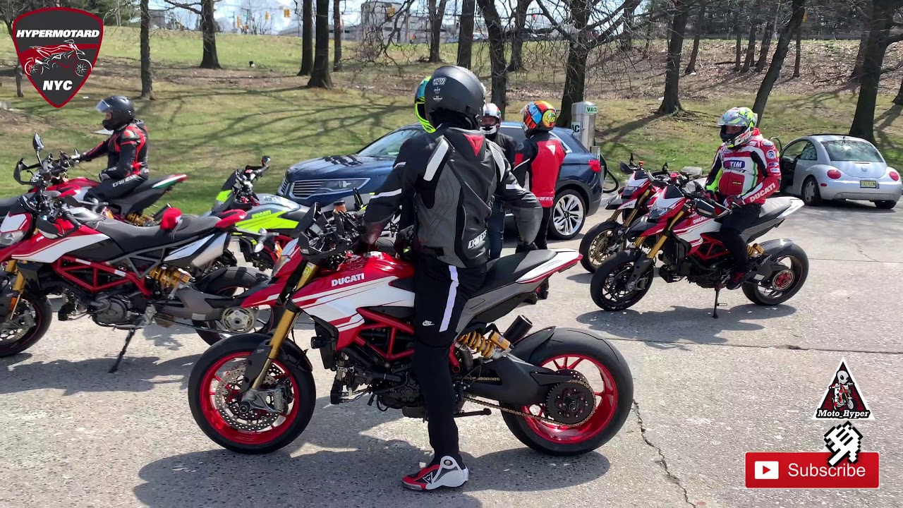 Second route of the year 200 miles to warm up HYPERMOTARD NYC