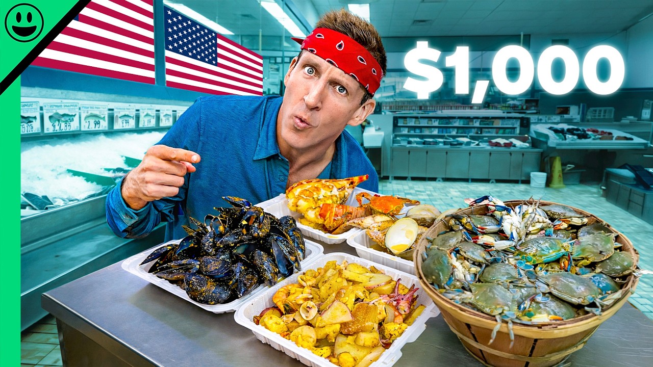 $1,000 Seafood Challenge in New York City!!