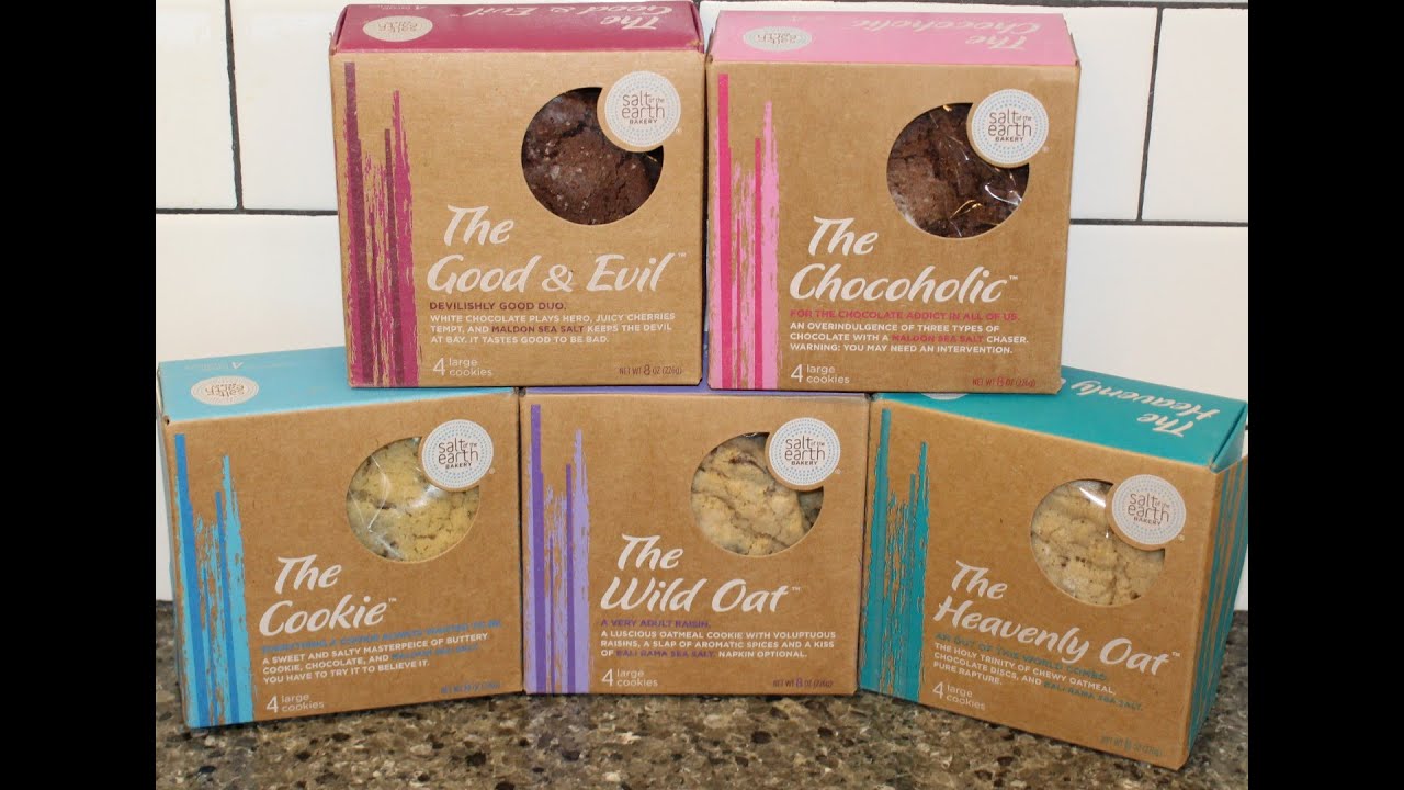 Salt of the Earth Bakery Cookies The Good & Evil, The Chocoholic, The Cookie, Wild Oat, Heavenly Oat