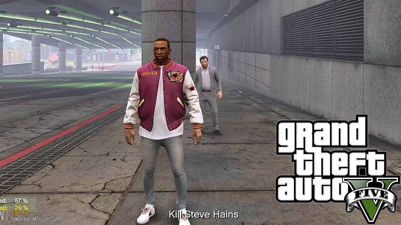 GTA 5 REAL LIFE CJ MOD #83 -  STEVE HAINS GOT AWAY!!!(GTA 5 REAL LIFE MODS/ THUG LIFE)