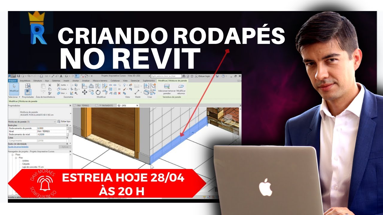 Como CRIAR RODAPÉS NO REVIT de forma certa!