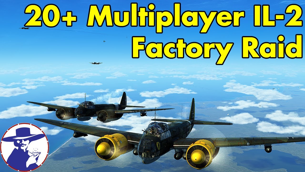20+ IL-2 Multiplayer Level Bomber Raid | Finnish Server | High Altitude Bombing With Escorts
