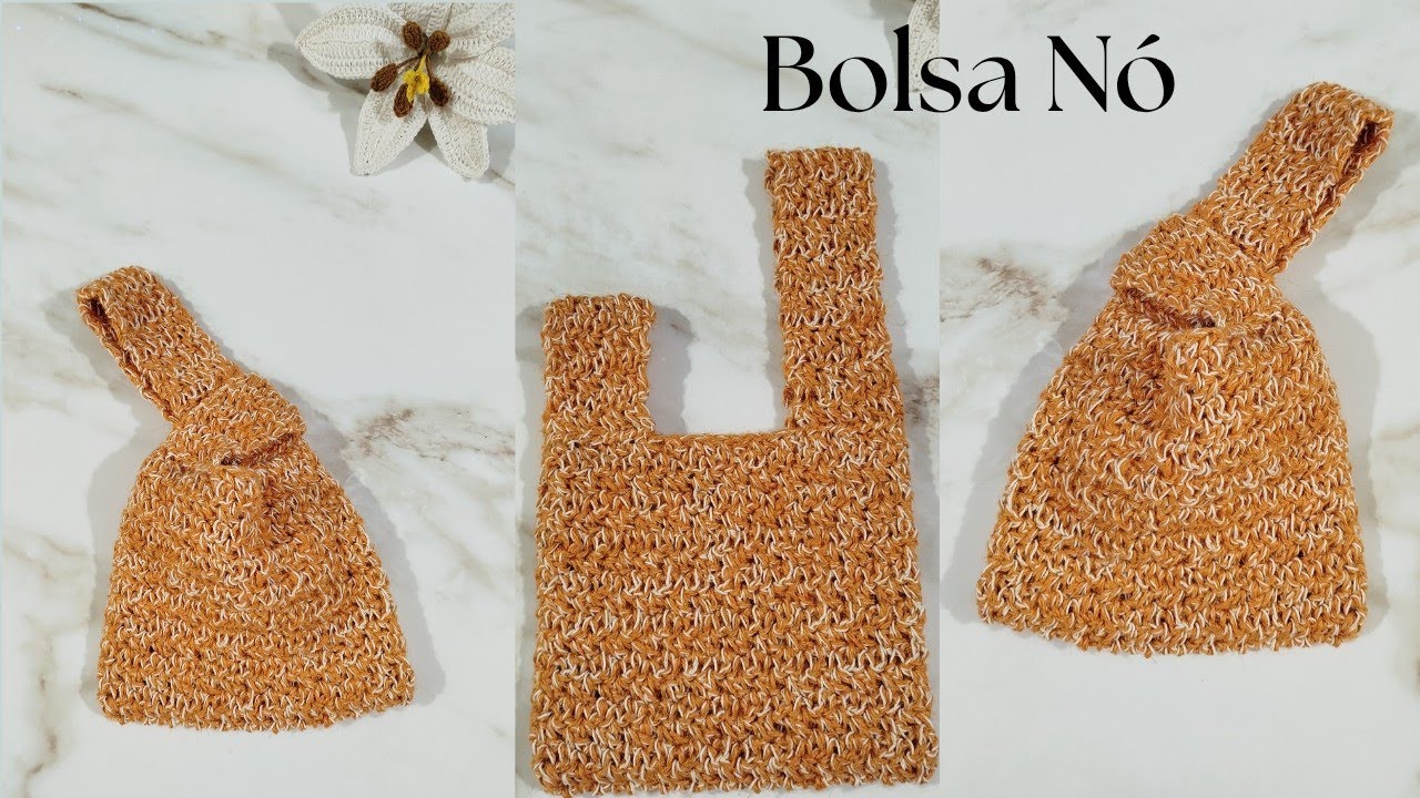 Bolsa Nó Japonês Crochê - Rápida e Fácil #crochet #bolsacroche 