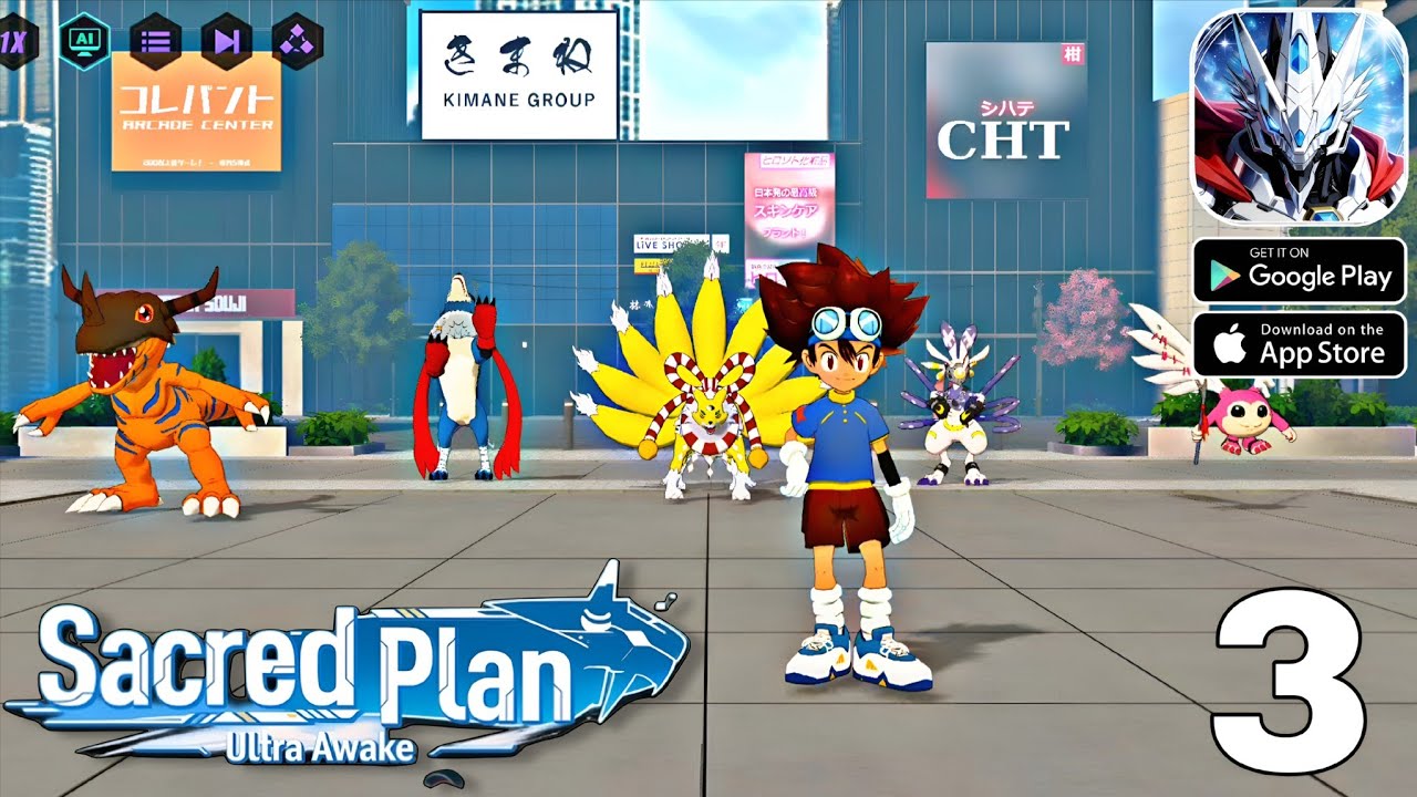 Sacred Plan: Ultra Awake - Digimon Gameplay Walkthrough Part 3 (Android/iOS)