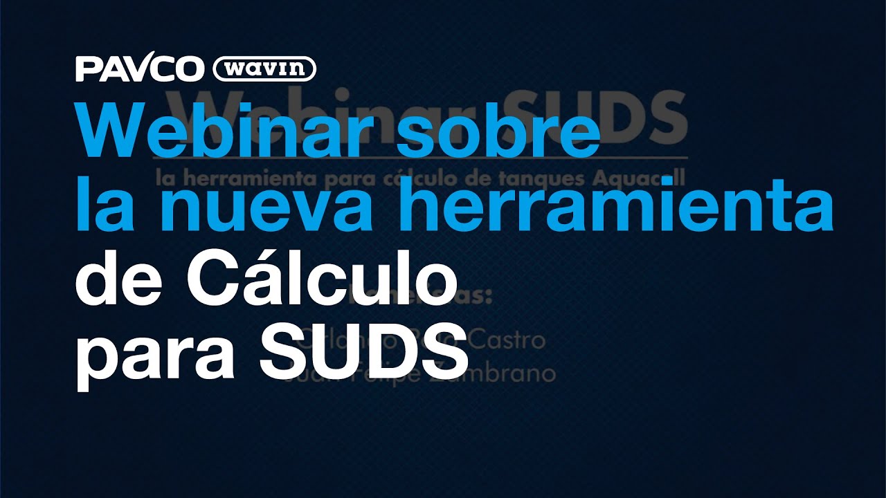 Webinar sobre la nueva herramienta de Cálculo para SUDS