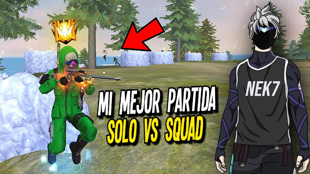 EN ESTA PARTIDA SUPERE MI RECORD DE KILLS en SOLO vs ESCUADRA ☠️💙 FREE FIRE