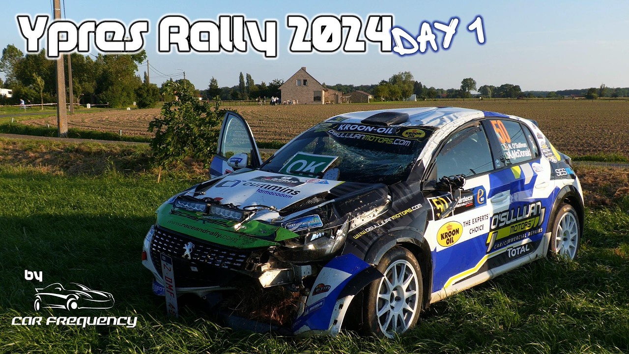 Ypres Rally 2024  - DAY 1 | Fast ACTION - Huge CRASH - Pure SOUND