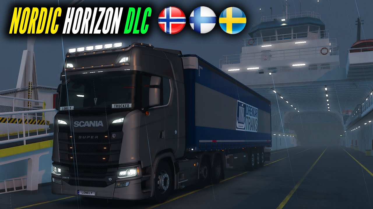 My First Delivery In The Nordic Horizons DLC With The New SCANIA | EuroTruck Simulator 2 Gameplay