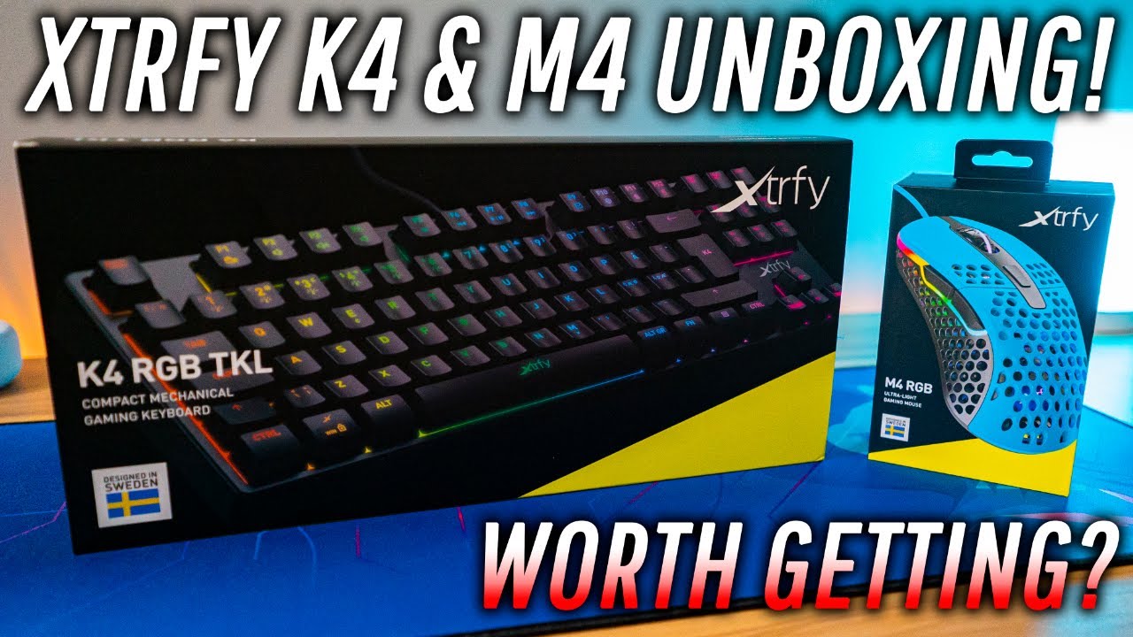 XTRFY M4 AND K4 Double Unboxing & Sound Test! Surprisingly good!