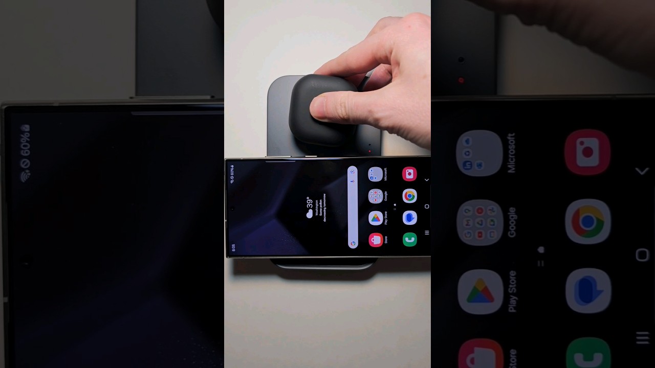 Samsung 15W Wireless Charger Duo with Travel Adapter Unboxing! (Dark Gray)