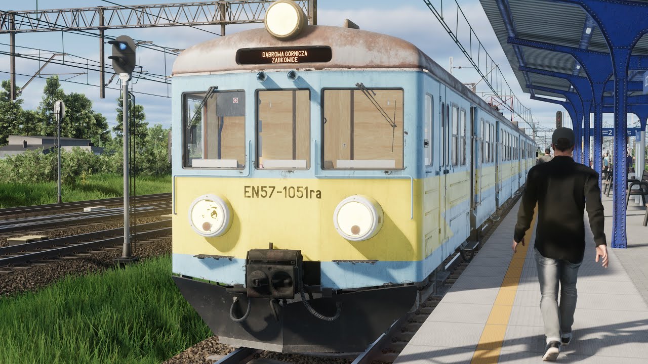 SimRail / Первая поездка на НОВОЙ (старой) электричке EN57