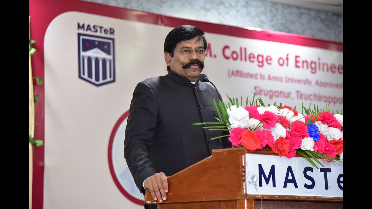 Dr.A.Kaliyamurthy Speech - M.A.M. College of Engineering & Technology, First Year Inauguration 2025