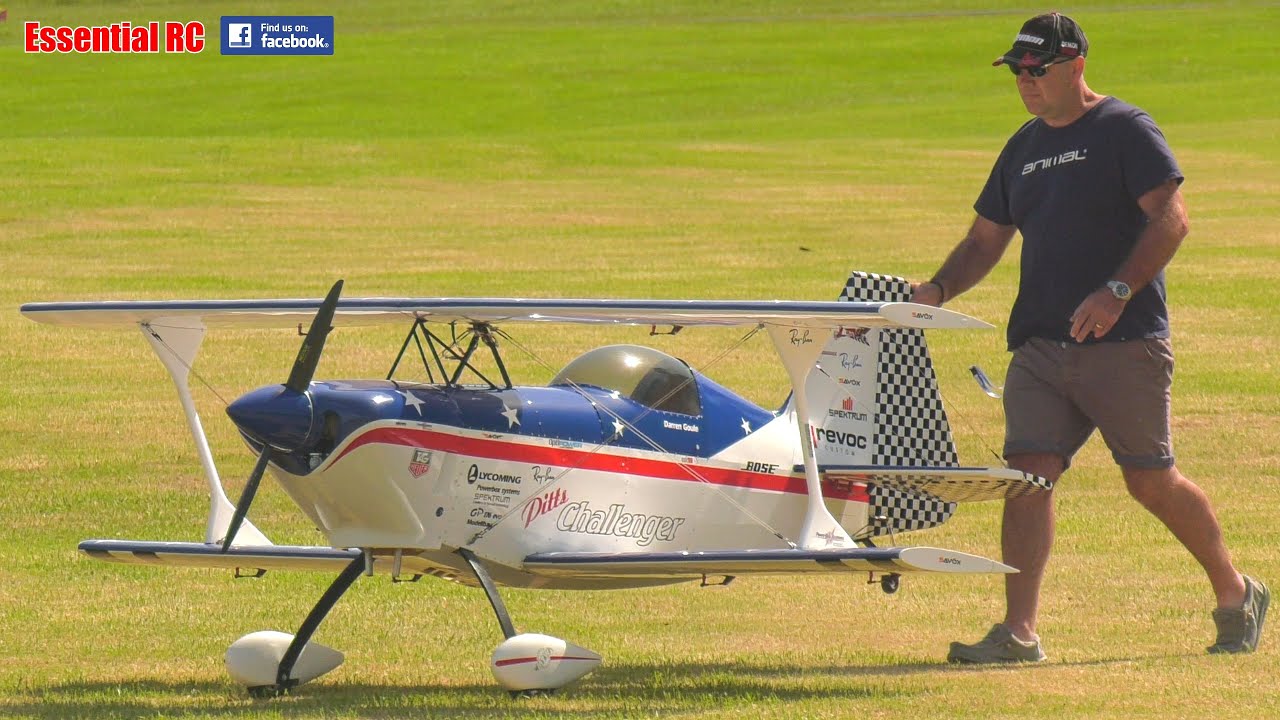 Precision Aerobatics ! 50% scale RC PITTS CHALLENGER BIPLANE | Darren Goule | Weston Park 2022