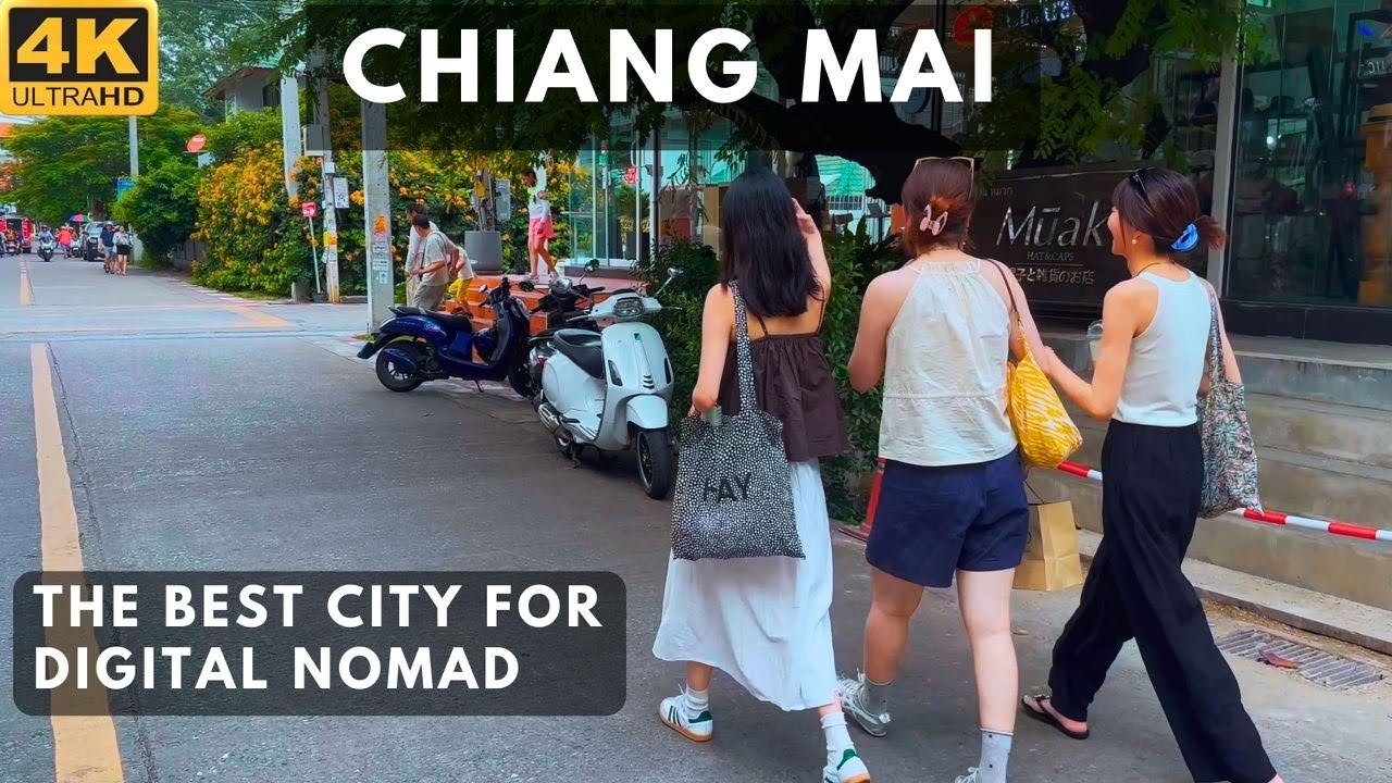WALK ALONG CHIANG MAI - THE BEST CITY FOR EXPATS AND DIGITAL NOMAD IN THAILAND 2024